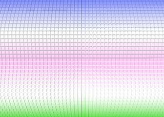 Blocks in white, blue, pink, green color gradient background