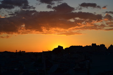 Naklejka premium Summer Sunset over the City - Istanbul, Turkey