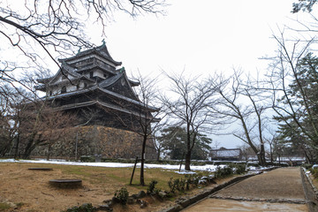 Fototapeta na wymiar 冬の松江城の風景
