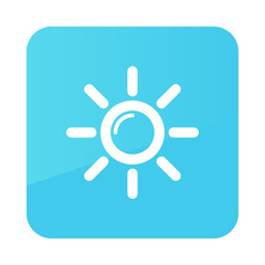 Sun icon. Meteorology. Weather