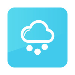 Cloud with Snow Grain icon. Meteorology. Weather