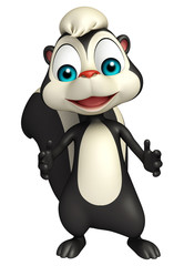 funny  Skunk cartoon character