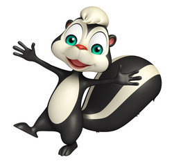 funny  Skunk cartoon character