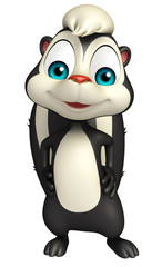 funny  Skunk cartoon character