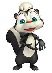 funny  Skunk cartoon character