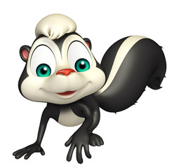 walking Skunk cartoon character