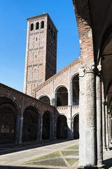 Fototapeta premium Milan: Sant'Ambrogio church