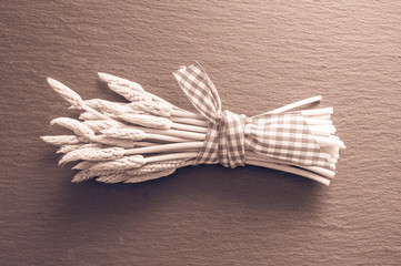 Bund wilder Spargel nostalgisch