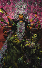 The Goddess (Devi) Durga Captured different styles of idols of Durga during the major festival called Durga Puja (Navratri) in 2014.