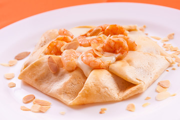 Creppe with Shirimp