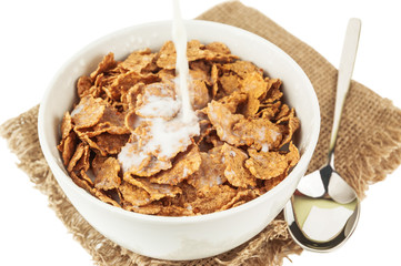 corn flakes with milk