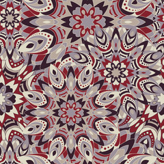 Seamless round ornament pattern. Islam, Arabic, Indian, ottoman