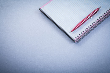 Red pen blank checked reminder office concept