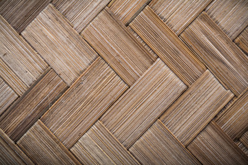 Wicker rowing table mat horizontal view