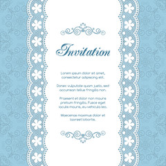 Vintage invitation template