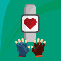 Healthy lifestyle design. Bodycare icon. Colorful illustration