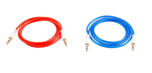 Audio cable Jack. color on a