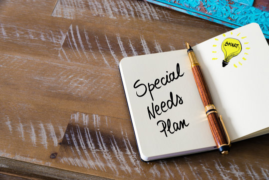 Handwritten text Special Needs Plan