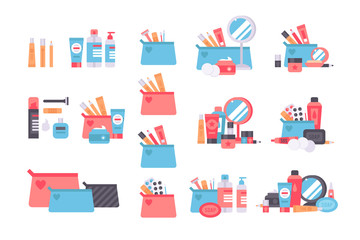 Skin problems vector set.