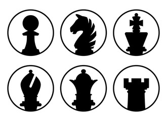 Avatars_chess_pieces - obrazy, fototapety, plakaty