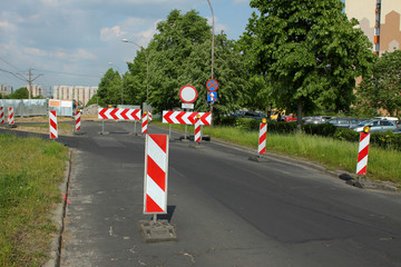 objazd, remont drogi