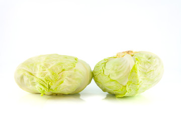 cabbage on white background