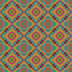 Ethnic floral seamless pattern