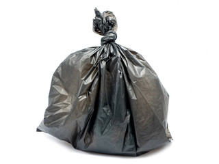 Garbage bag isolated on a white background