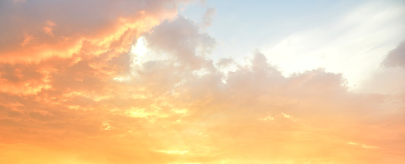 Naklejka na ściany i meble Beautiful sky after the sunset