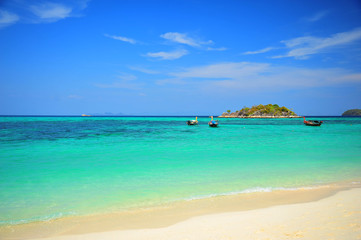 Beach on Tropical Islands at Summer Season