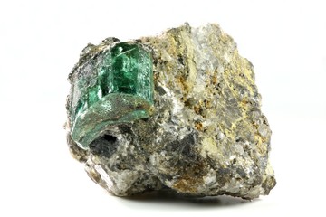 Smaragd auf Matrix aus Munzo/ Kolumbien