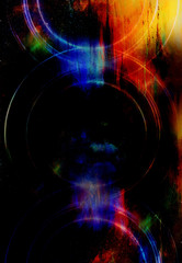 Abstract background and color circle effect, color background.
