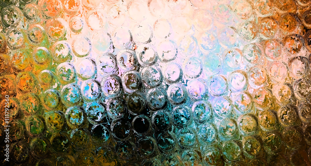 Poster abstract background and ornament structure, light circle.