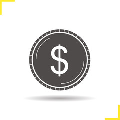 Dollar coin icon