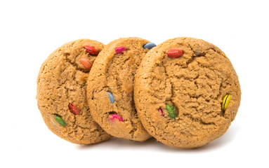 cookies with chocolate isolated
