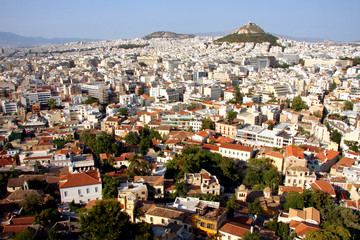 Athènes vue de l'Acropole