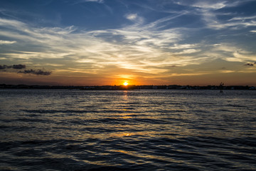 Sunset on the beach
