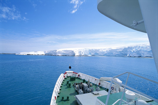 Ship at the Antarctic.