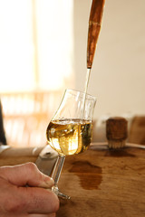 whiskey to pour from the barrel