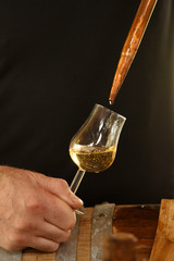 whiskey to pour from the barrel