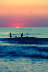 Sunset on the beach