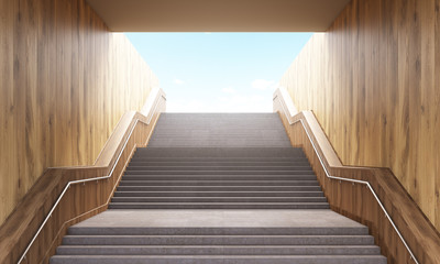 Fototapeta premium Stairs leading to sky