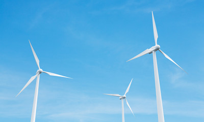 Wind mills on sky backgrond