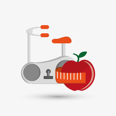 Healthy lifestyle design. Bodycare icon. Colorful illustration