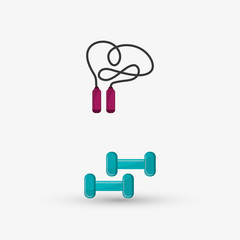 Healthy lifestyle design. Bodycare icon. Colorful illustration