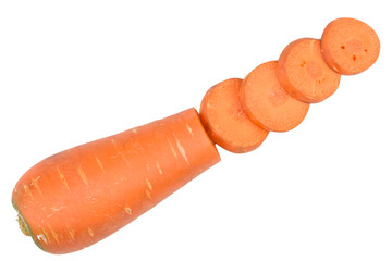 carrot isolated on white background