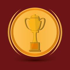 Champion design. winner icon. Colorful illustration