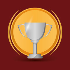 Champion design. winner icon. Colorful illustration