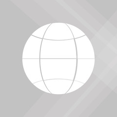 Planet design. World icon. Flat illustration