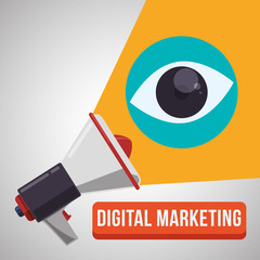 Digital Marketing design. ecommerce icon. isolated illustration 